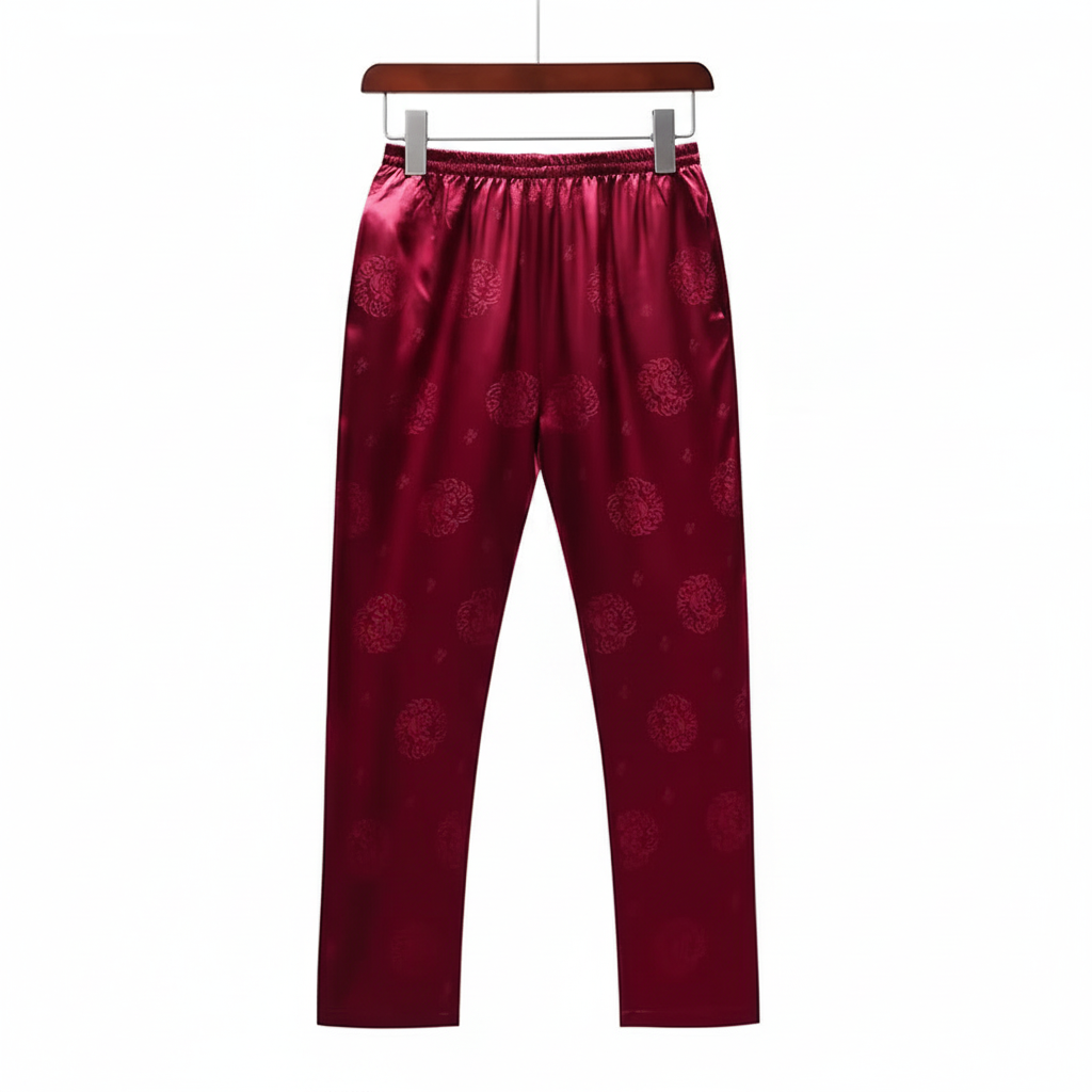 Pantalon pour Homme en Soie de Mûrier 100% Naturelle