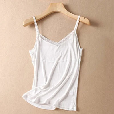 Naisten silkki tank top